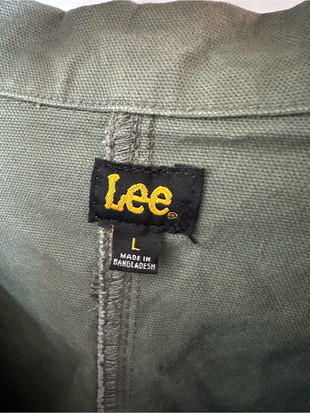Lee Olive Utility Button-Front Jacket - Picture 6 of 7